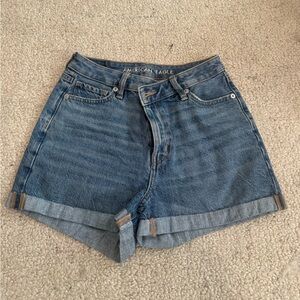 American Eagle Crossover Jean Shorts